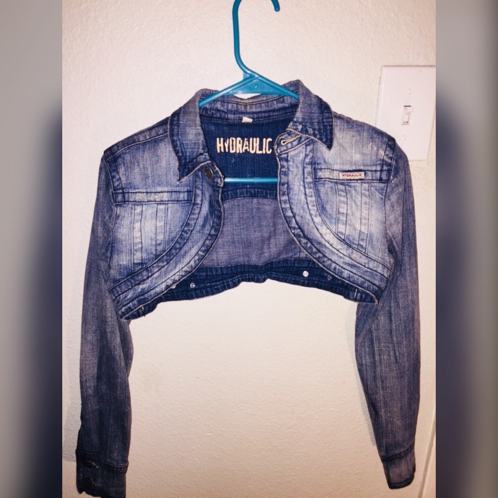 Bolero Style Cropped Denim Jacket